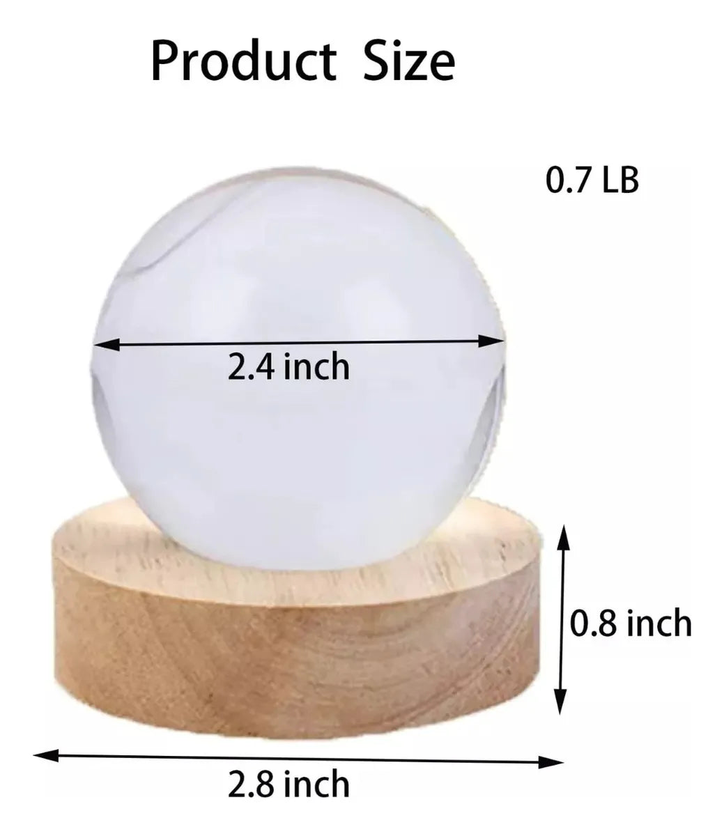 Luz De Noche/bola De Cristal Brillante Regalo Adornos