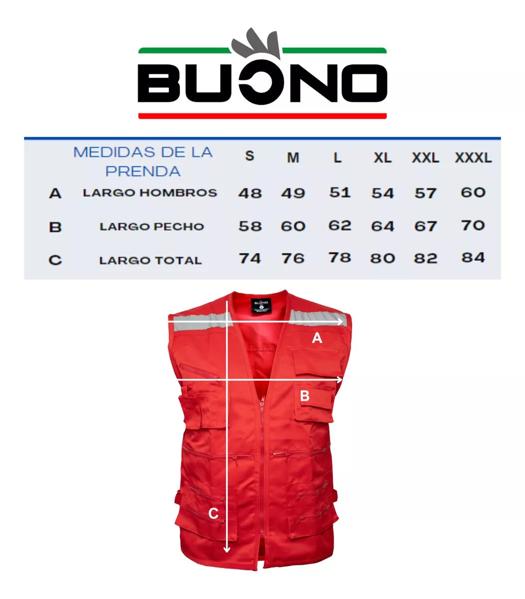 Chaleco Geólogo Poplin Con Reflectantes