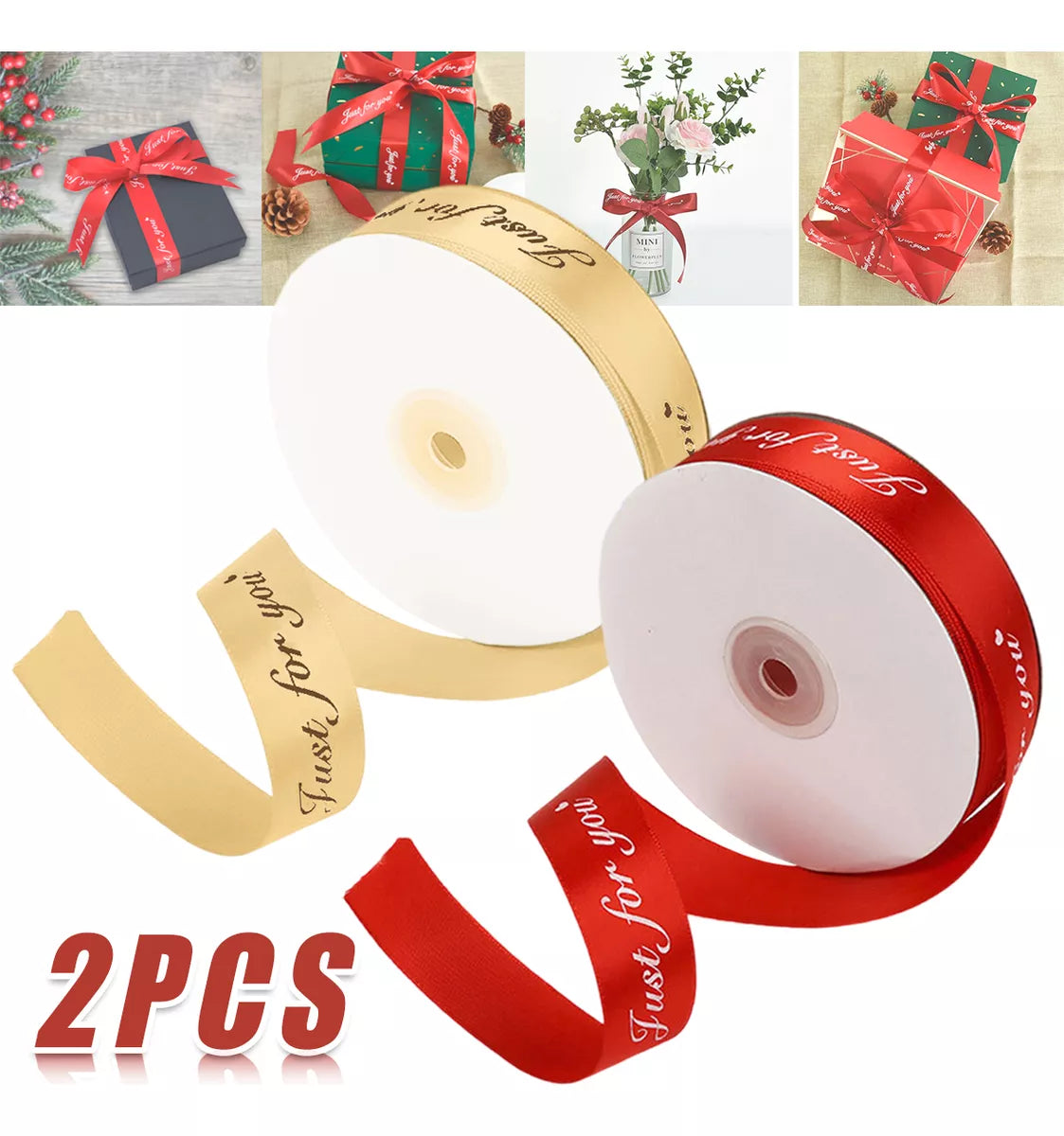 Cinta Satin Doble Cara (2cm) Con 91 Metros "Just for You"