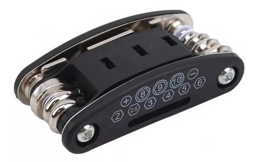 Kit De Herramientas 12 En 1 Reparación De Bicicleta Inflador