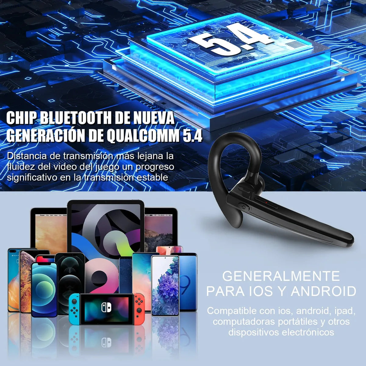 Audífonos Deportivos Manos Libres Inalámbricos Bluetooth Ace