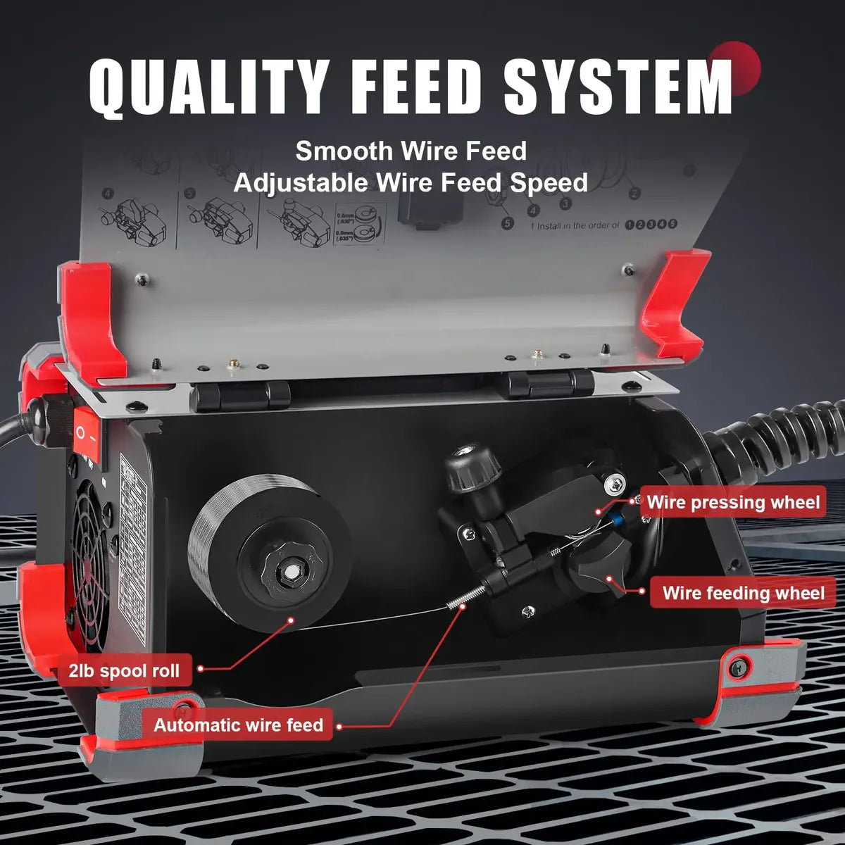 Soldador Awt 140a Flux Core Mig/stick/lift Tig 3 En 1 - 110V