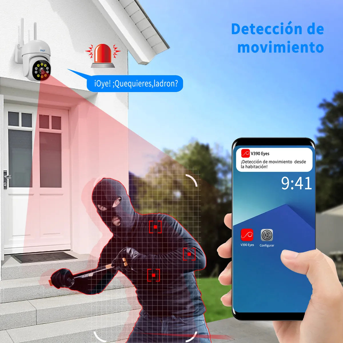 Atsg® 5g Cámara De Vigilancia Impermeable Al Aire Libre 12 Leds