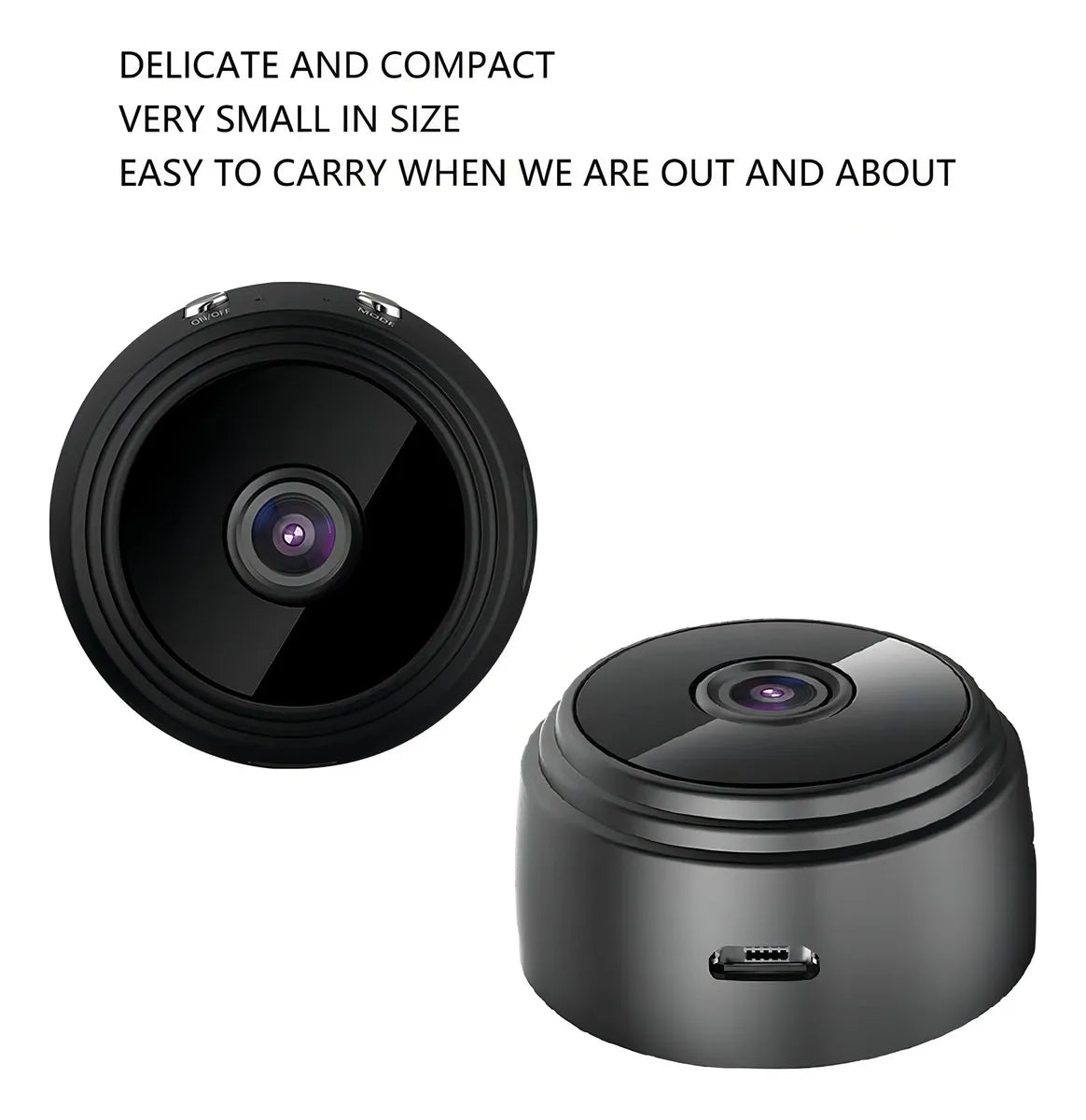 Cámara de seguridad Shenzhen A9 Mini con resolución 1080p color negro