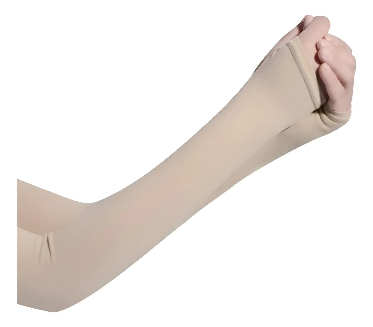 Mangas Brazo Protección Solar Uv Deportiva Beige