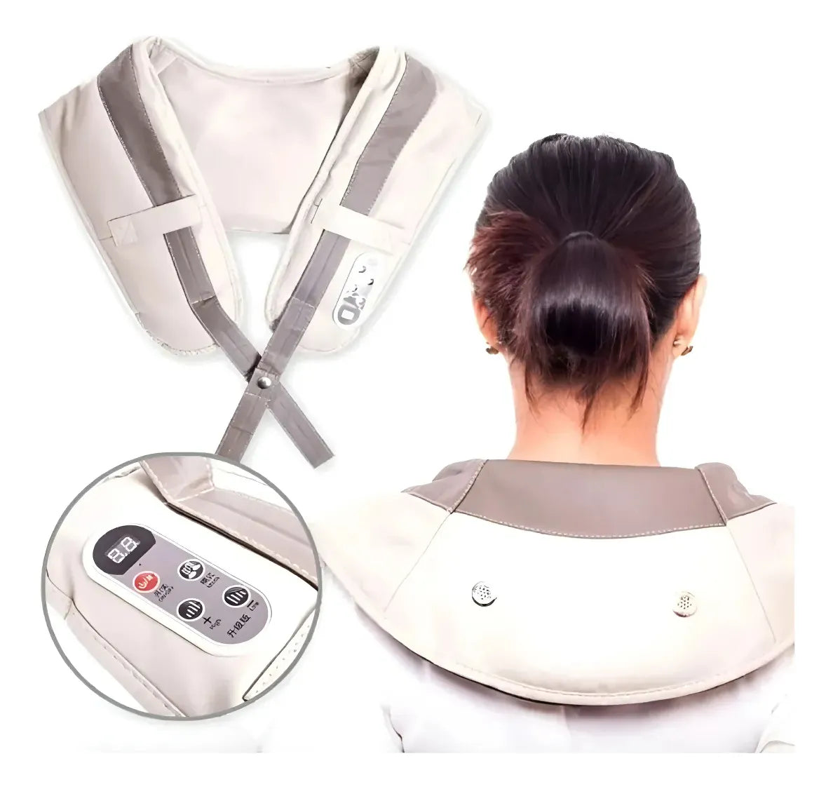 Masajeador Eléctrico Cervical Cuello Hombros Espalda Cuerpo Variados