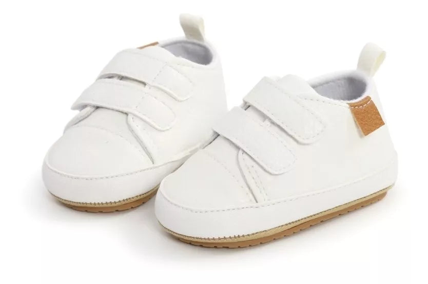 Zapatillas De Cuero Bebé Niño Niña