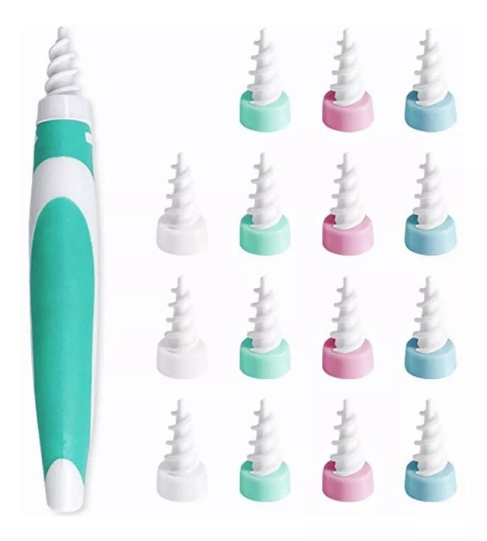 Limpiador De Oídos Removedor De Cerilla Con 16 Punta Espiral