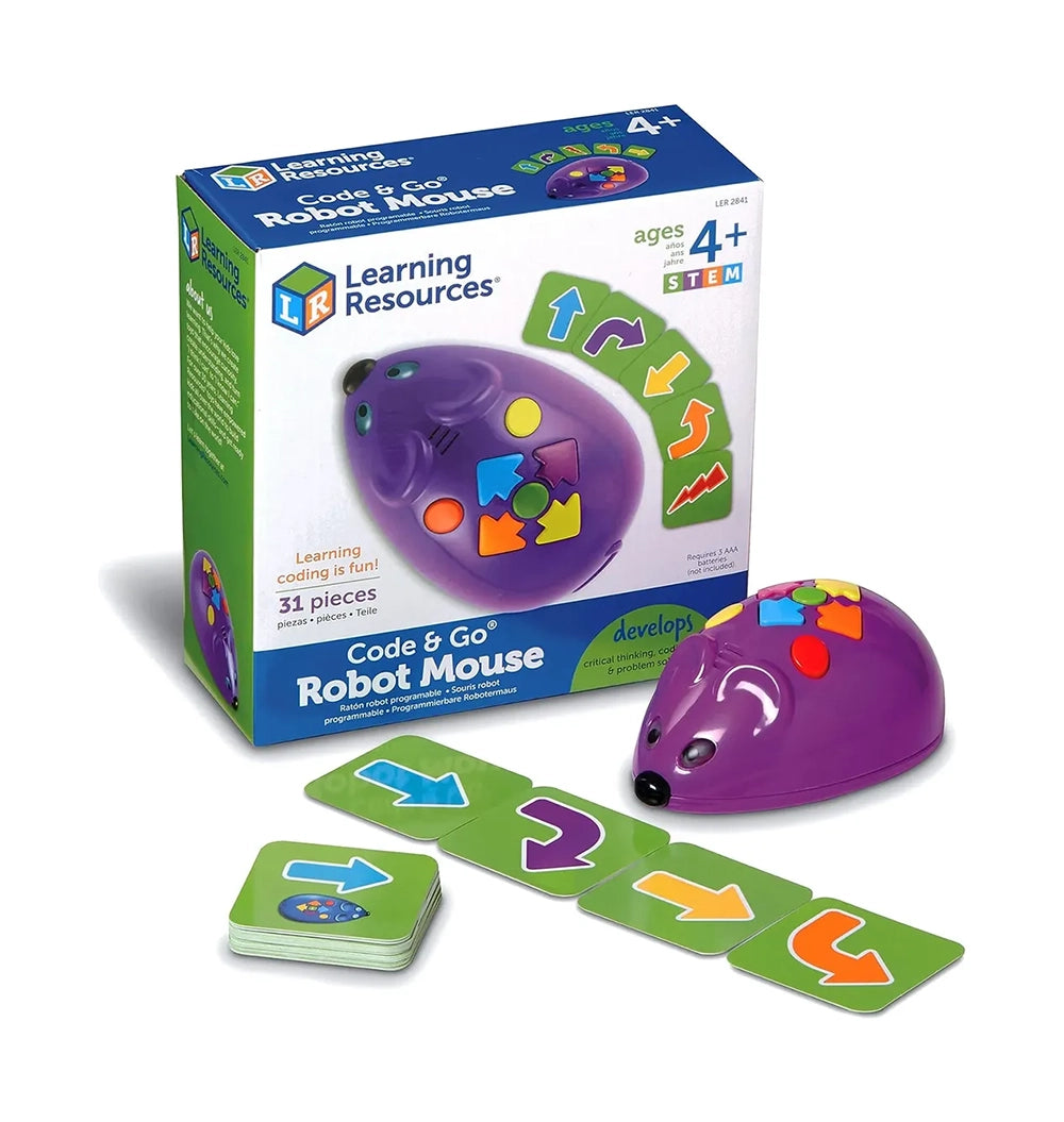 Robot Ratón Programable Code & Go Learning Resources – Juguete STEM Educativo