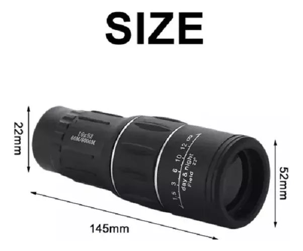Telescopio Telescopio profesional de enfoque ajustable Monocle 8 km