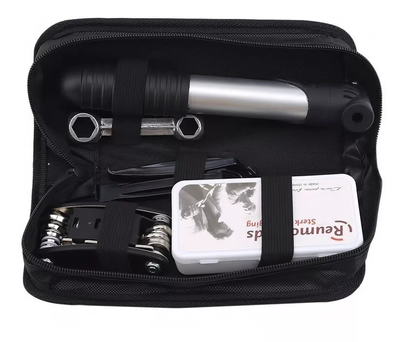 Kit De Herramientas 12 En 1 Reparación De Bicicleta Inflador
