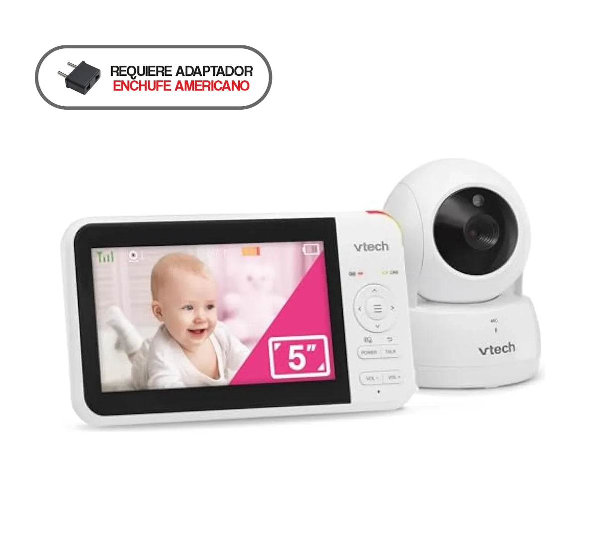 Control Remoto Vtech Vm924 De 5 Pantallas Para Bebés