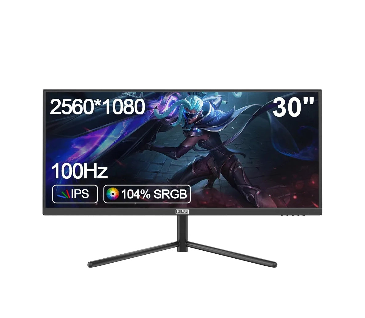 Monitor Gamer Elsa 30 Ultra Wide Wfhd 2k 100hz Pip Y Pbp