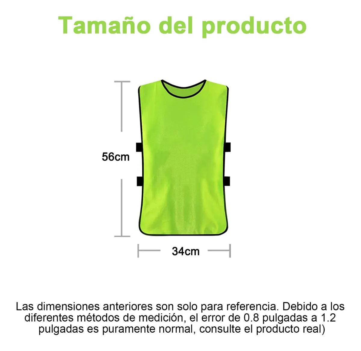 Pack X6 Petos Deportivos Multiusos Chalecos Para Niños