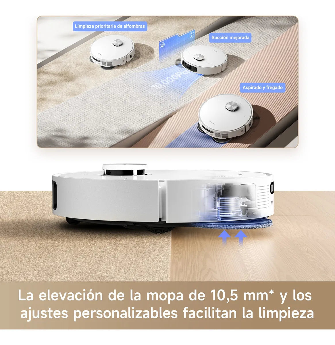 Aspiradora robot Dreame L10s Ultra Gen 2 blanca 110V