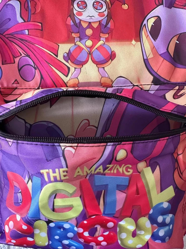 Mochila Escolar Diseño The Amazing Circus Digital Calidad