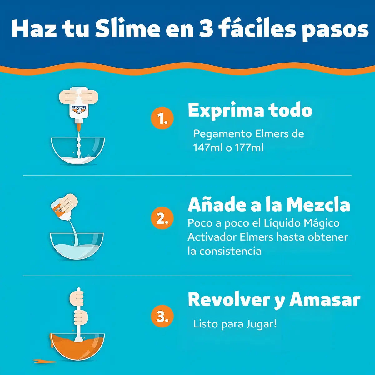 Activador Transparente Líquido Elmer's Magical Liquid 258 ml | Para Slime | No Tóxico