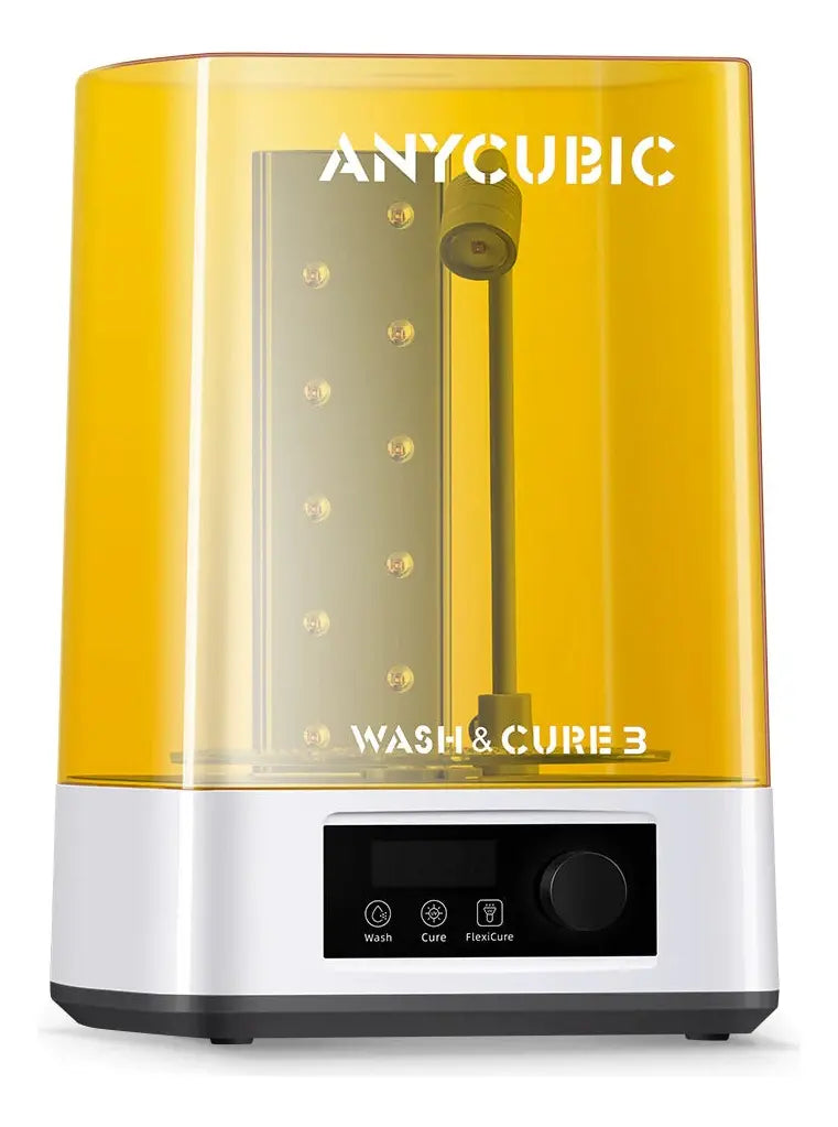 3D Anycubic 3.0 wash & cure color amarillo con tecnología de impresión FDM