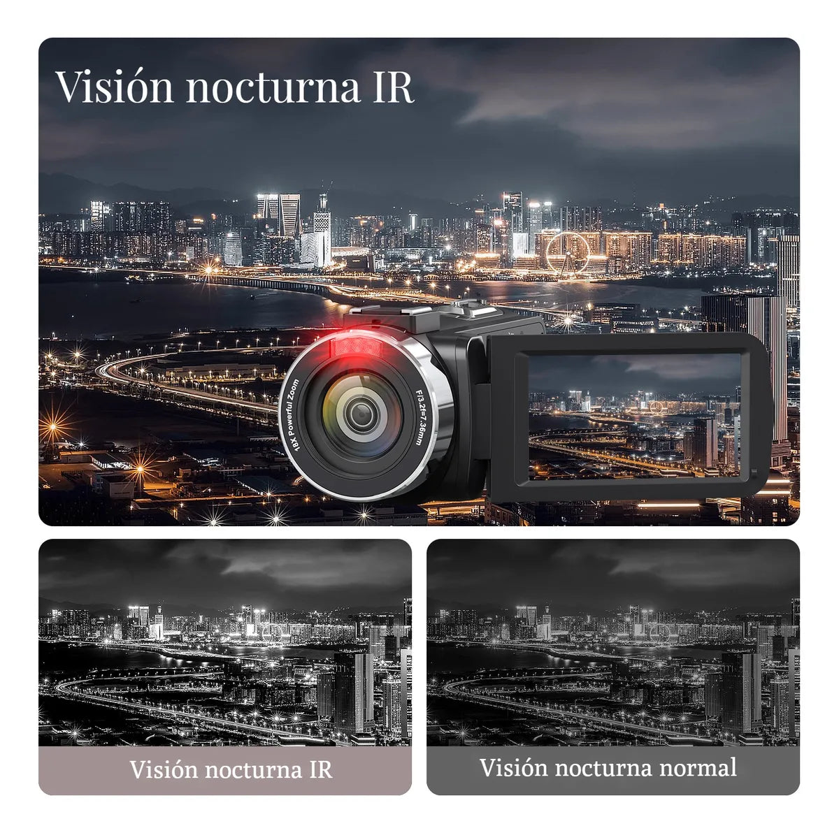 Camara De Video Videocamara 4k 80mp Ir Visión Nocturna