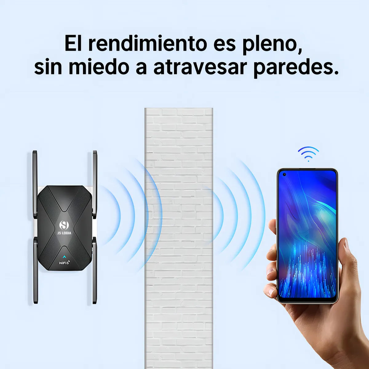 Repetidor Js Ax1500 Wifi 6 Dual Band 2.4g/5.8g 1500mbps