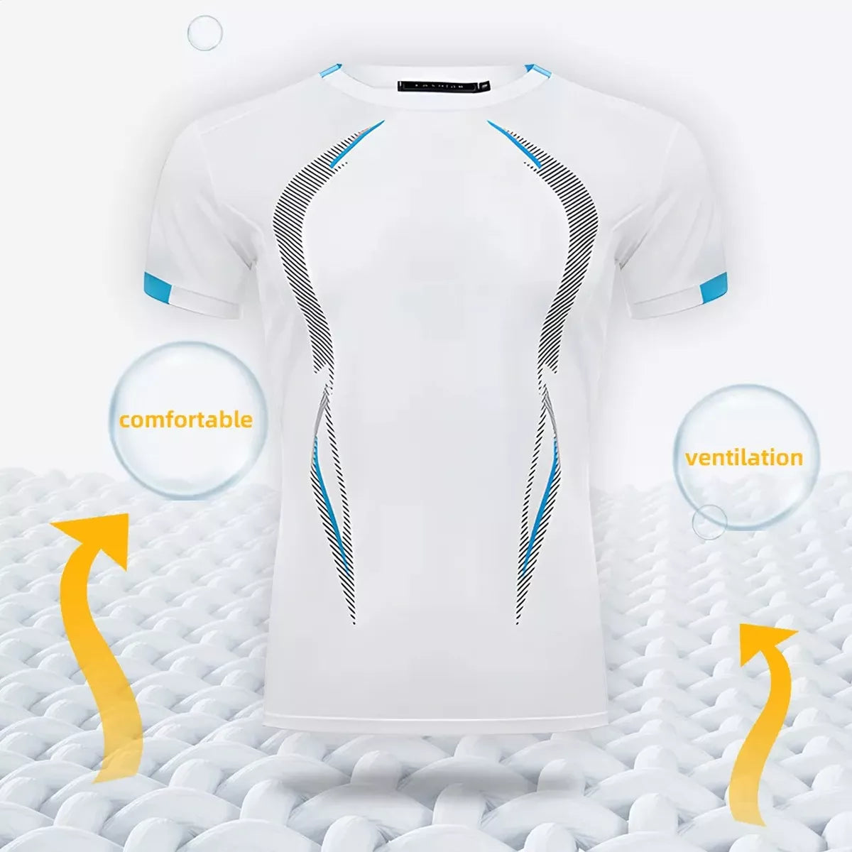 Camiseta Ajustada Ropa Deportiva Para Hombres Secado Rápido