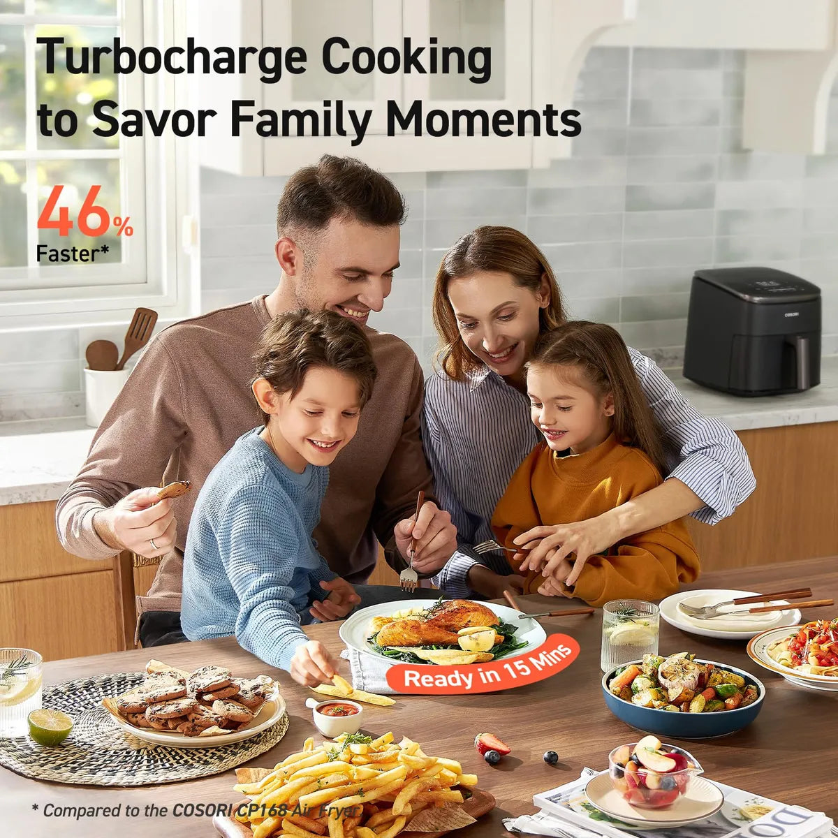 Air Fryer Cosori Turboblaze Compact De 6.0 Cuartos De Galón