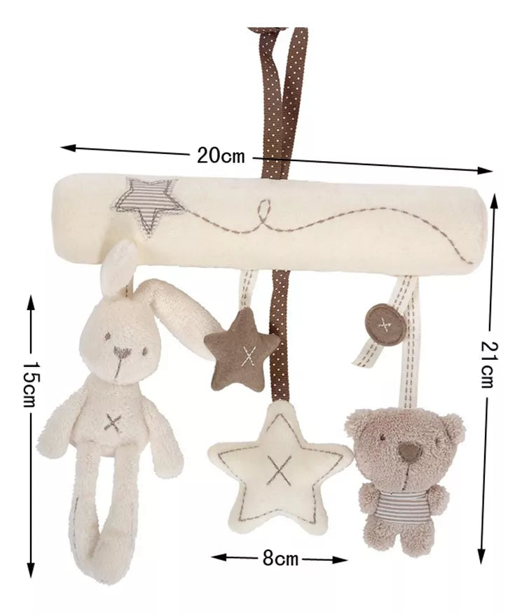 Móvil Musical Felpa Bebé Para Coche Y Cuna