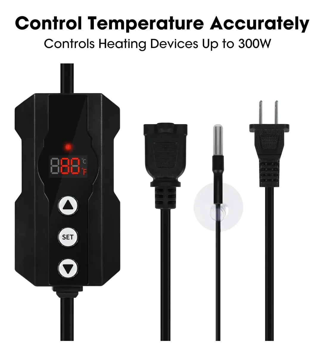 Termostato Regulador de Temperatura Geekoit para Reptiles | Dimming PID | 300 W | Control Digital