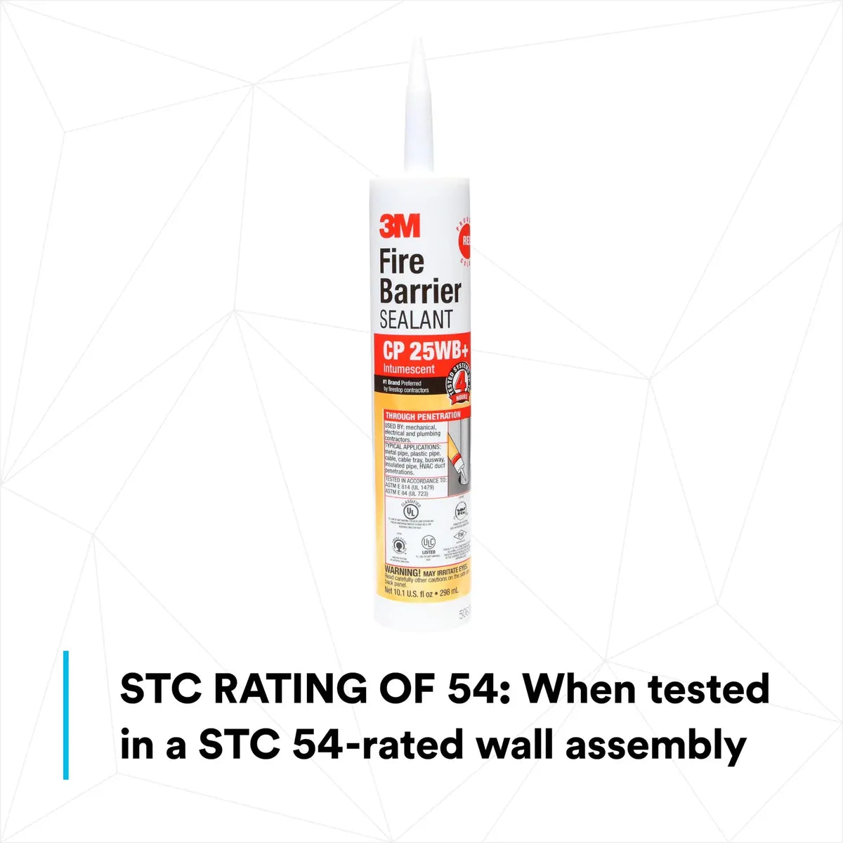 3M Fire Barrier Sealant CP 25WB+ – Sellador Cortafuego Intumescente 300 ml