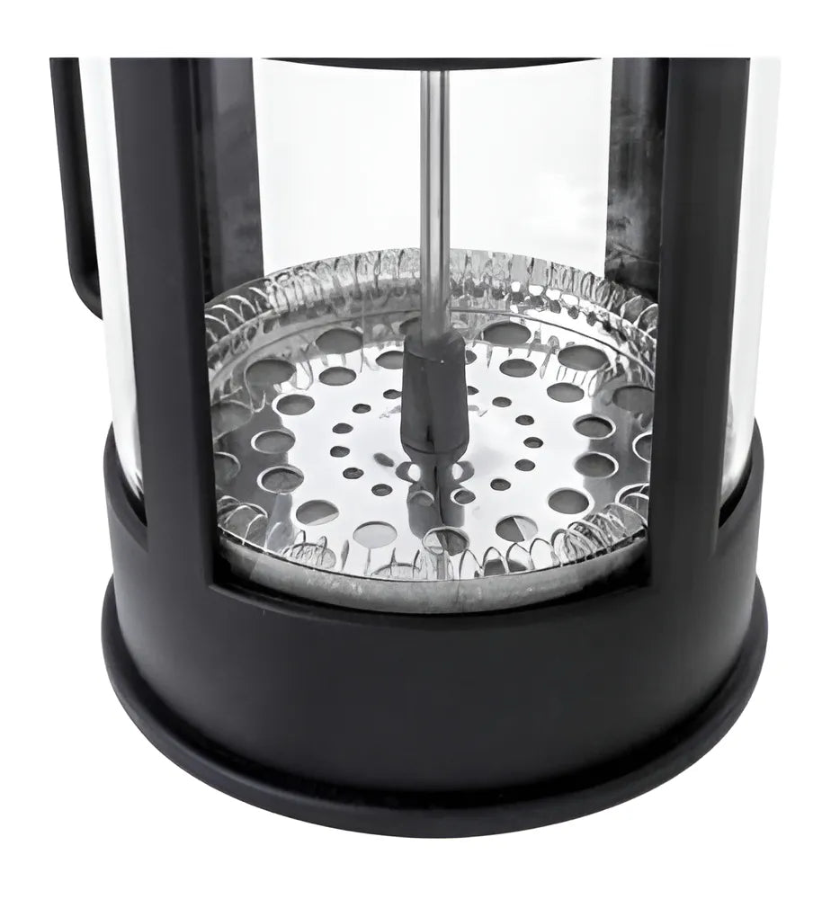 Prensa Francesa Cafetera Manual 600 Ml Glass Cafetiere Color Negro