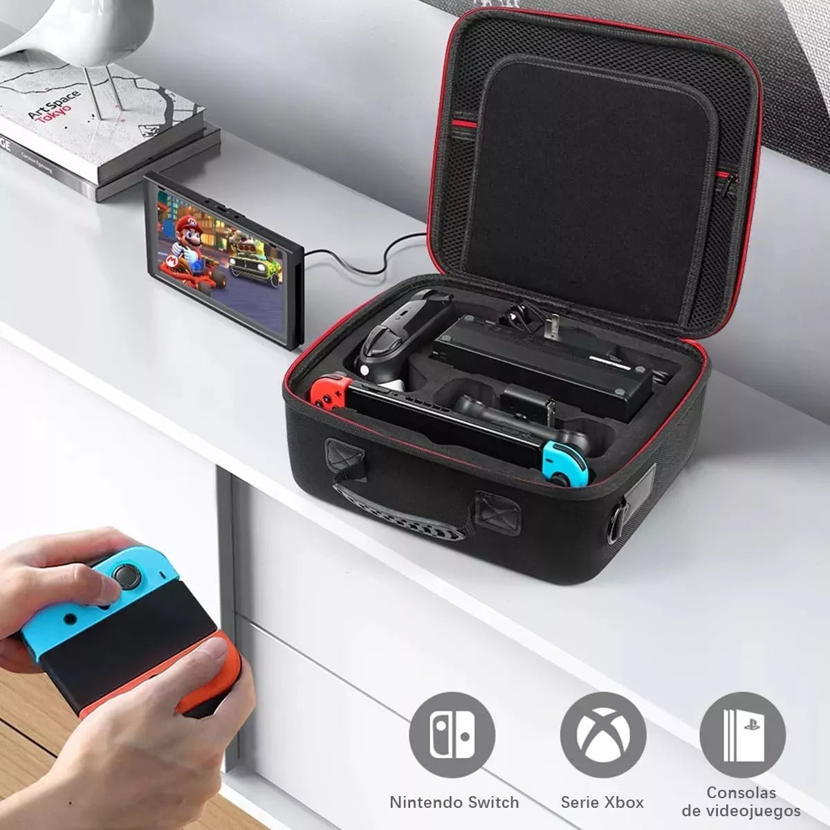 Maleta Funda Para Nintendo Switch Consola Correa De Hombro