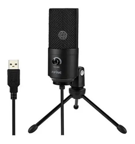 Micrófono Fifine K669B Condensador Cardioide color negro