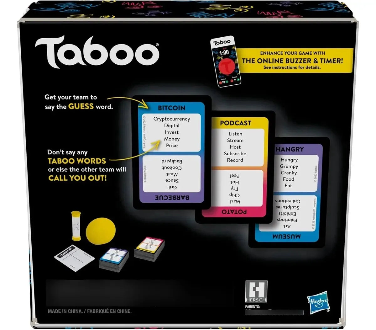 Hasbro Gaming Taboo Classic Game, Juego De Adivinanzas (Juego en ingles)