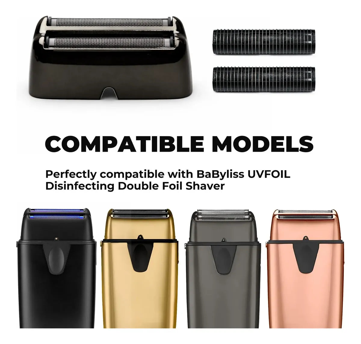 BaBylissPRO UVFOIL Double Foil – Repuesto de Lámina y Cortadores FXLRF2