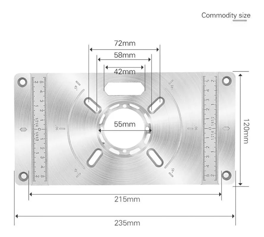Placa Carpintería Mesa Router Multifuncional