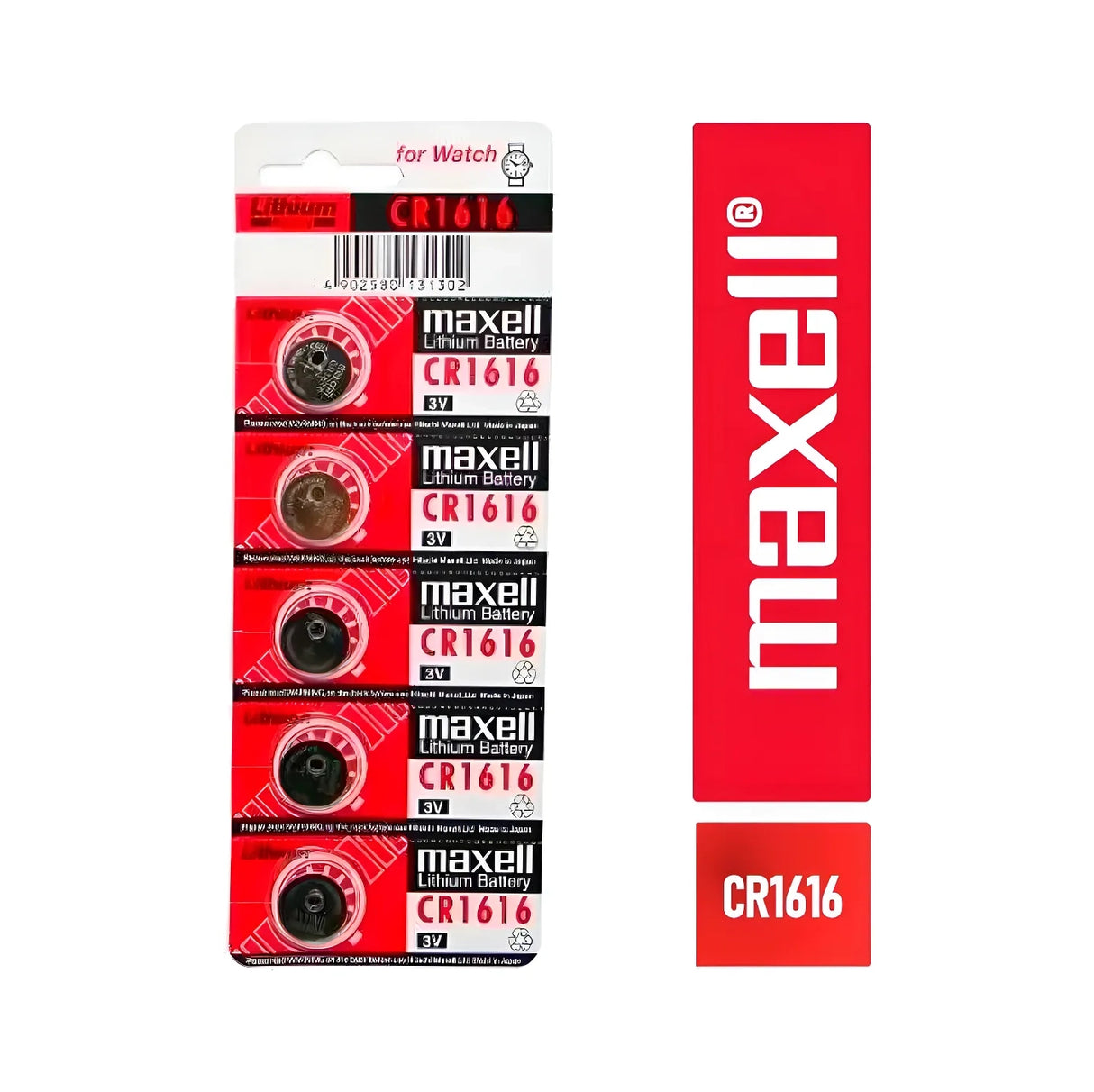 Tira De 5 Pilas Maxell Cr1616 Lithium Tipo Boton