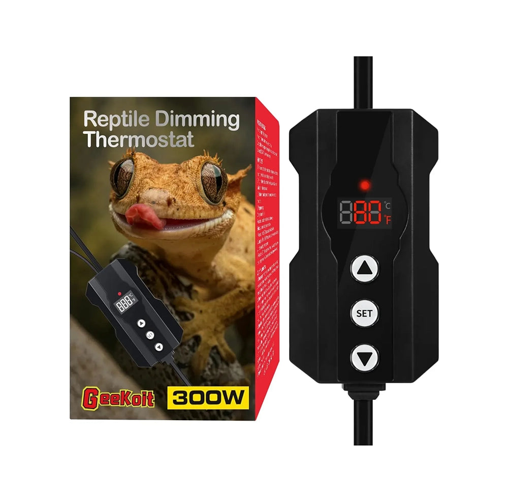Termostato Regulador de Temperatura Geekoit para Reptiles | Dimming PID | 300 W | Control Digital