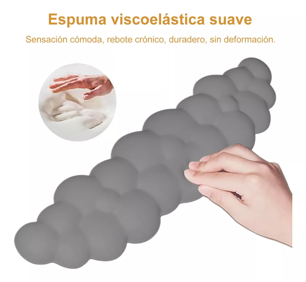 3 Pcs Mouse Pad Gel Ergonomico Wrist Support Nubes