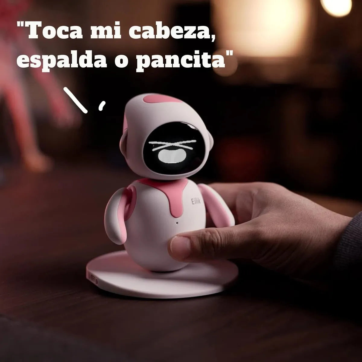 Robot Mascota Energize Lab Eilik Interactivo Táctil -pink Ei