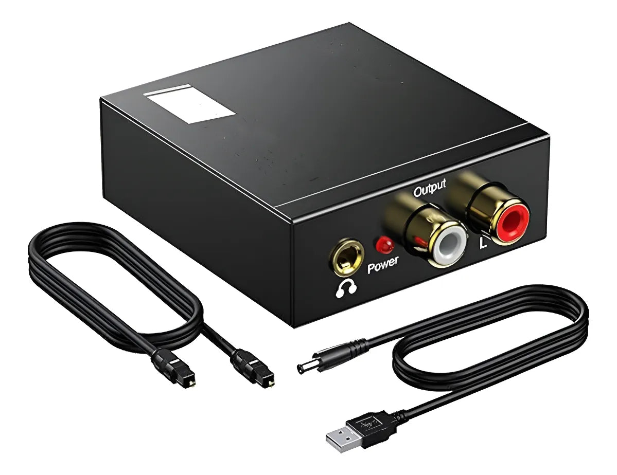 Convertidor Audio Digital Óptico Coaxial A Analógico Rca 3.5