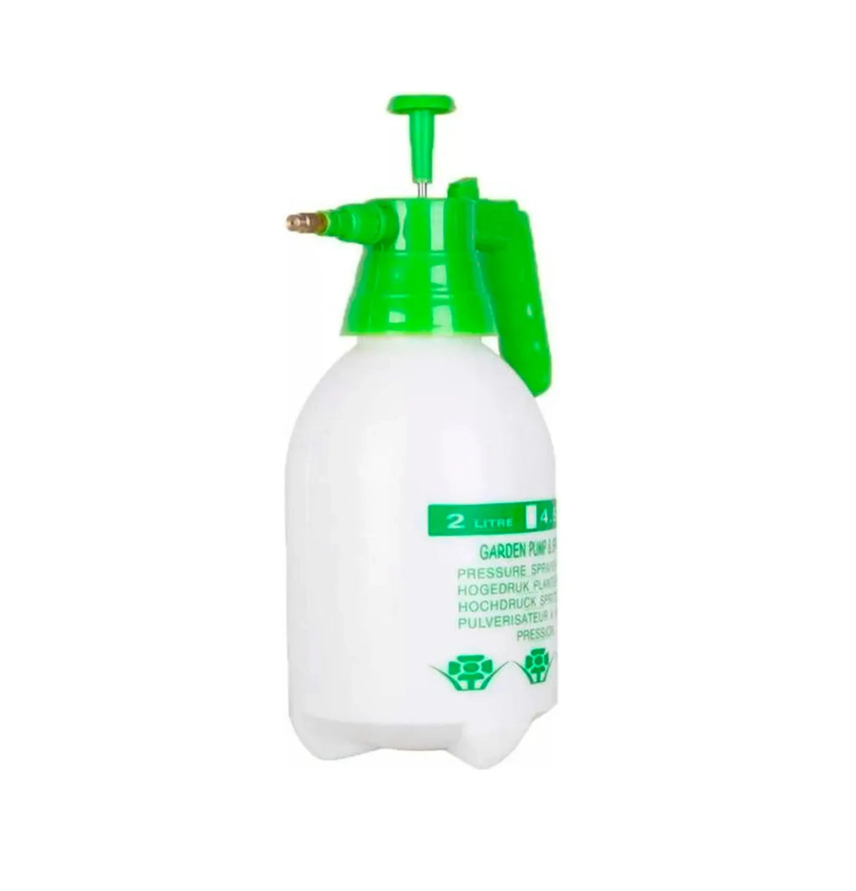 Fumigador Pulverizador Rociador 2 Litros Bomba Manual Color Blanco