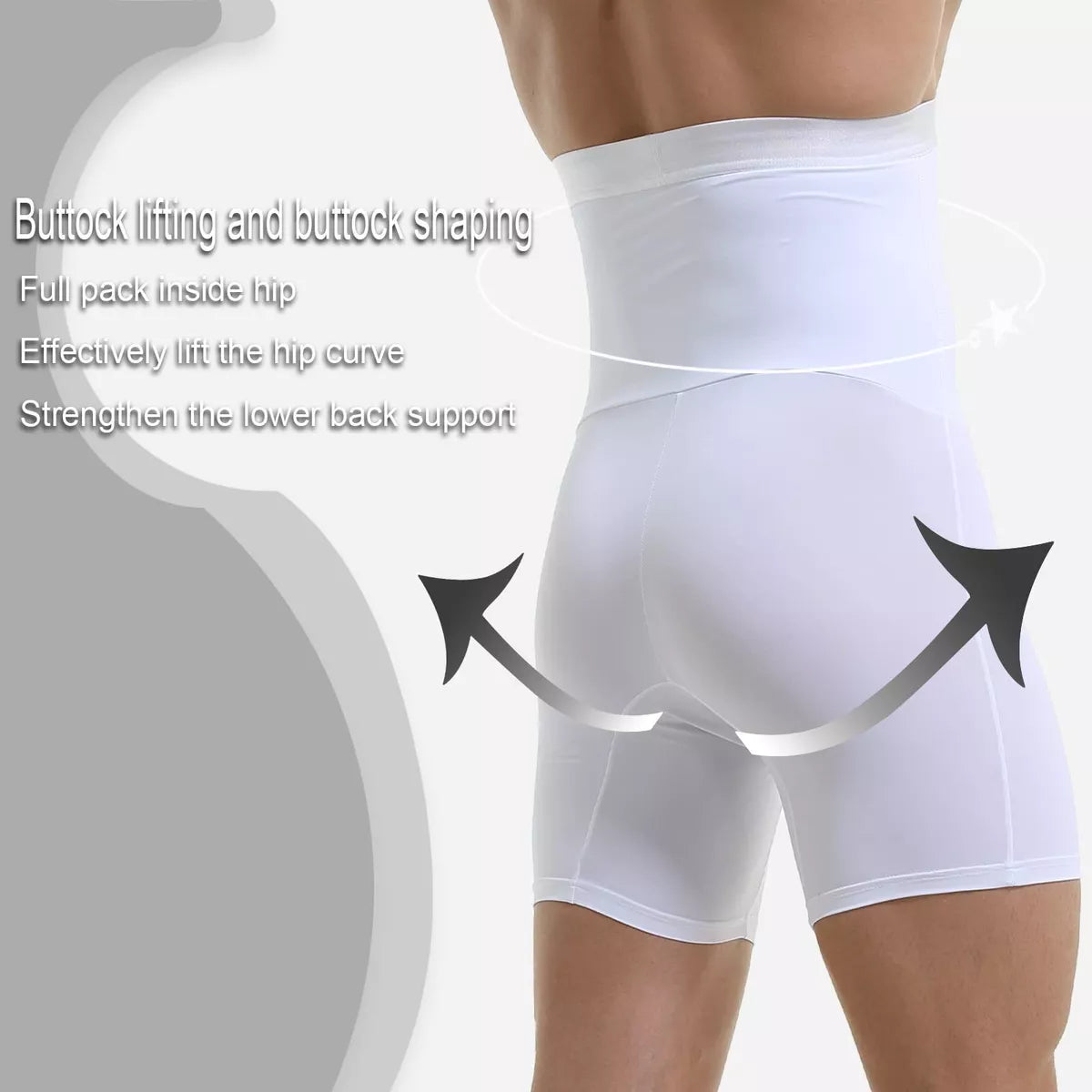 Faja Boxer Cintura Alta Reductora Abdomen Pierna Modeladora