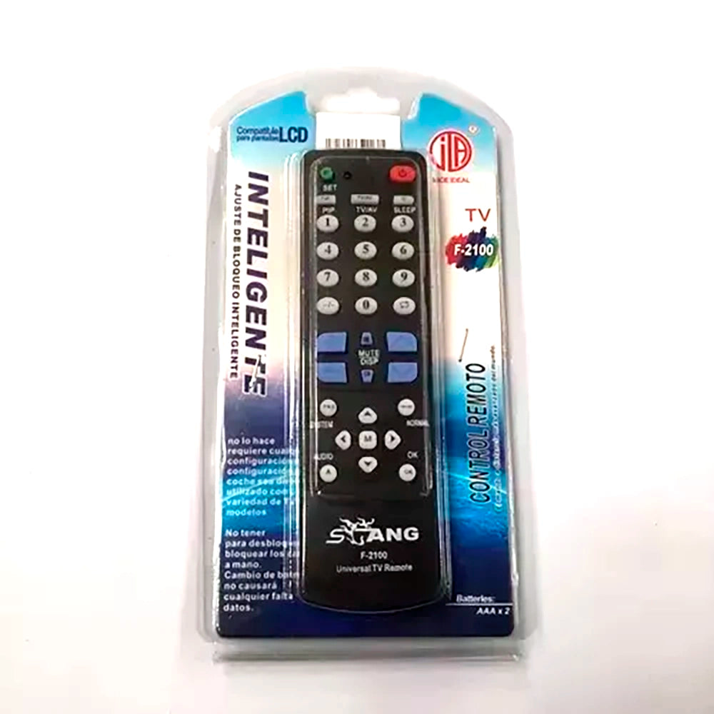Control Remoto Universal Para Tv Samsung Jvc Panavox F-2100