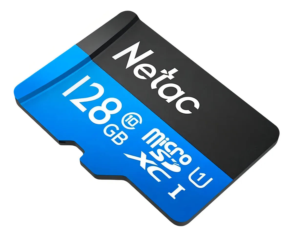 Tarjeta de memoria Micro Sdxc Netac Caspt de 128 GB y 80 Mbps