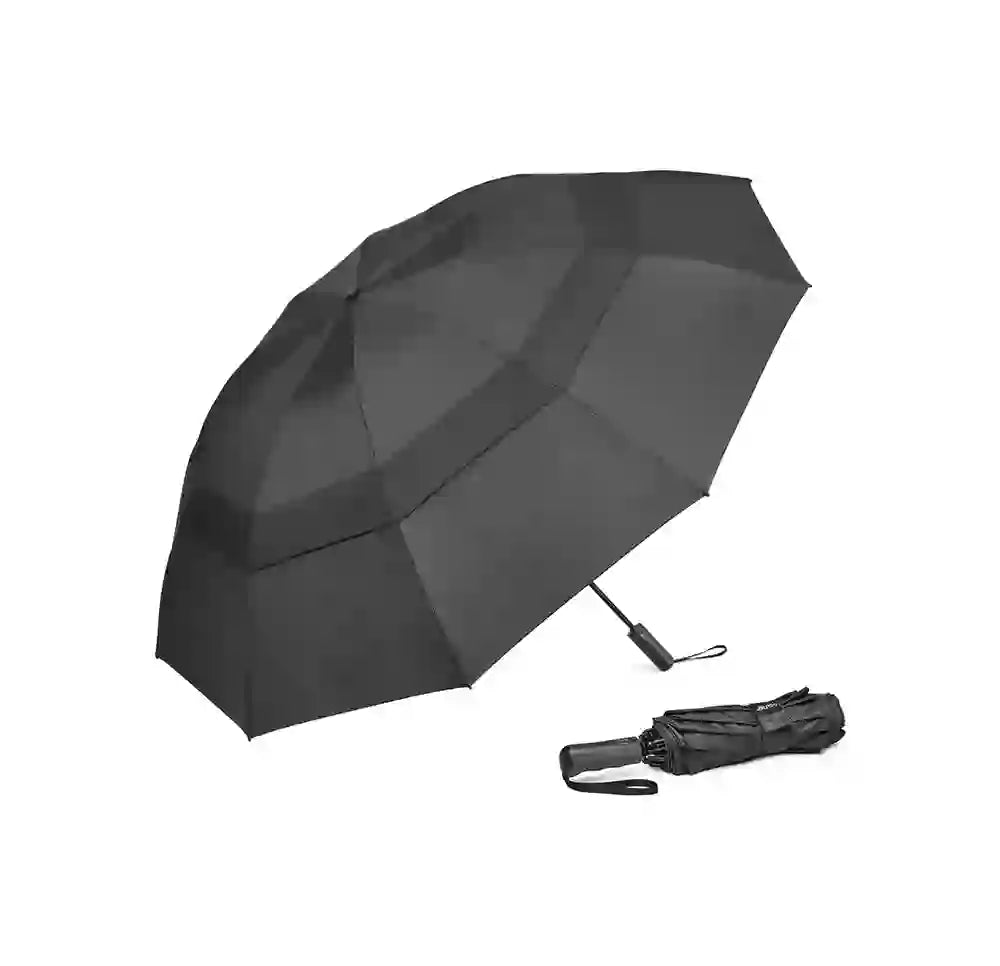 Paraguas G4Free de Golf Compacto 46" | Resistente al Viento | Apertura Automática | 10 Varillas