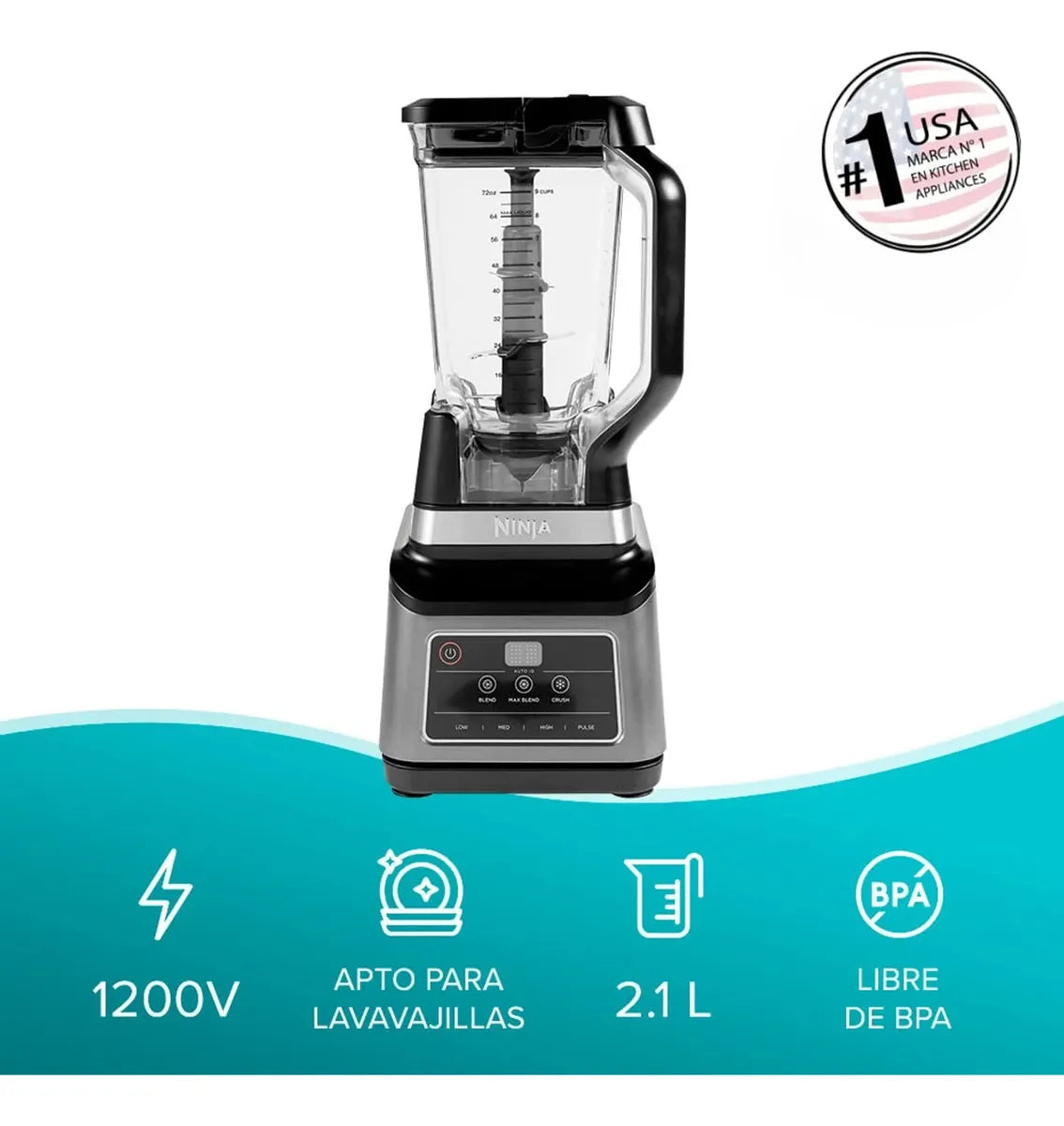 Licuadora Profesional 1200w Plus Ninja