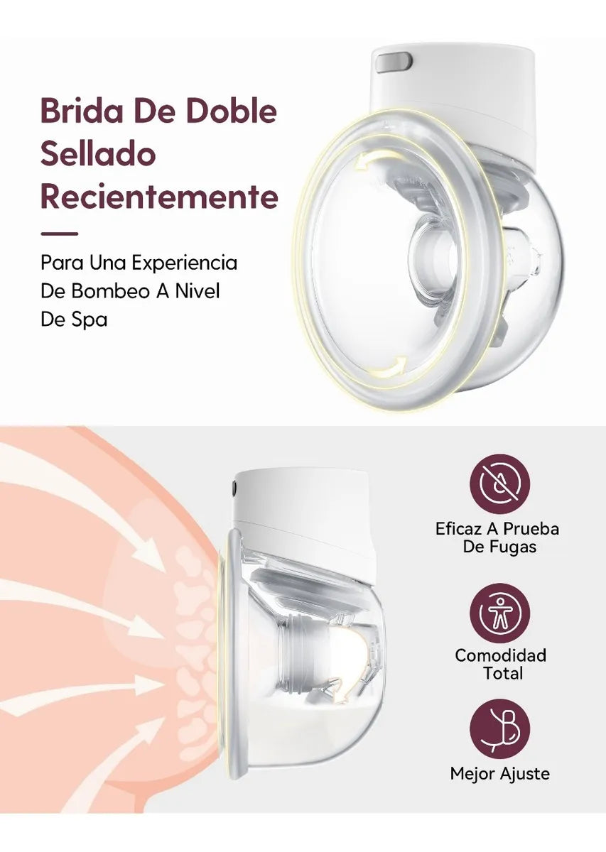 Extractor de leche portátil doble Momcozy S12 Pro de 24 mm