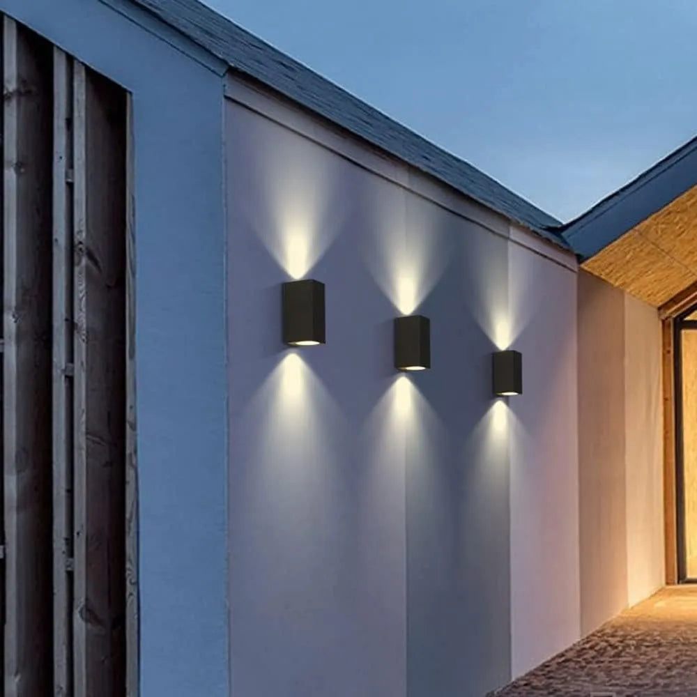 Aplique Lampara Muro Led Luz Doble Dicroico Exterior