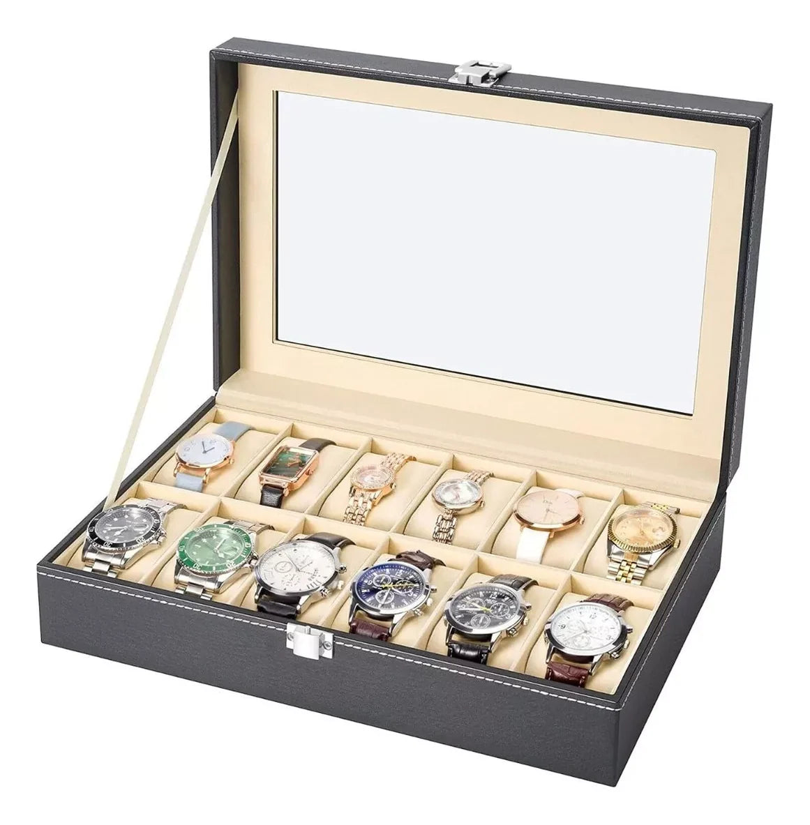 Caja Organizador Relojes Set Relojeria Estuche Para Relojes