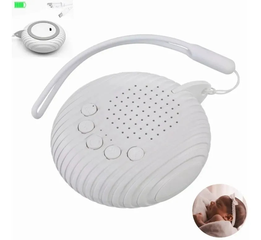 Parlante Ruido Blanco - Sonido Sueño Dormir Bebé Recargable Blanco